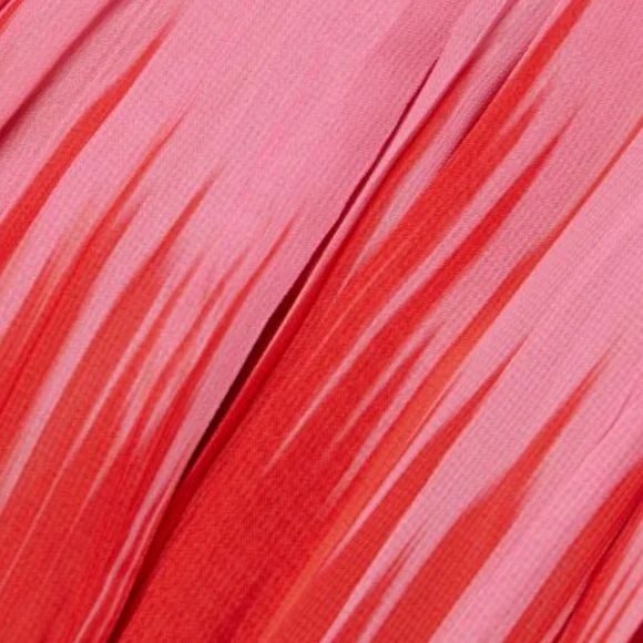 Pink and White Asymmetrical Midi Skirt for Cocktail Events - Picture 4 of 8